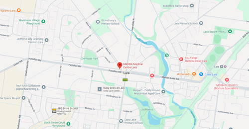 Google map location of Lara Medical Centre
