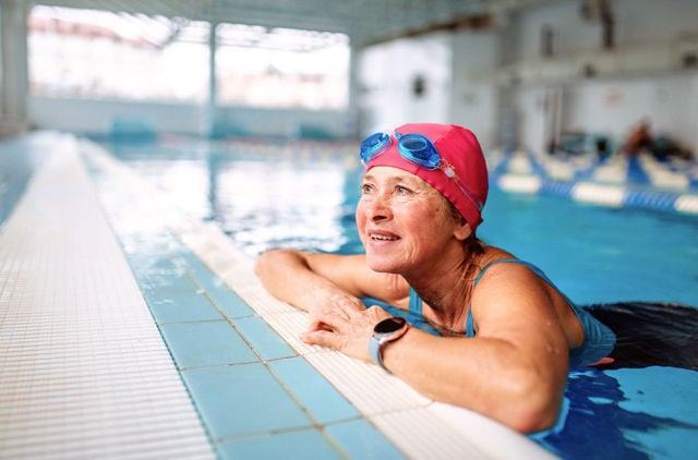 GMHBA member enjoying a health program offered by her cover